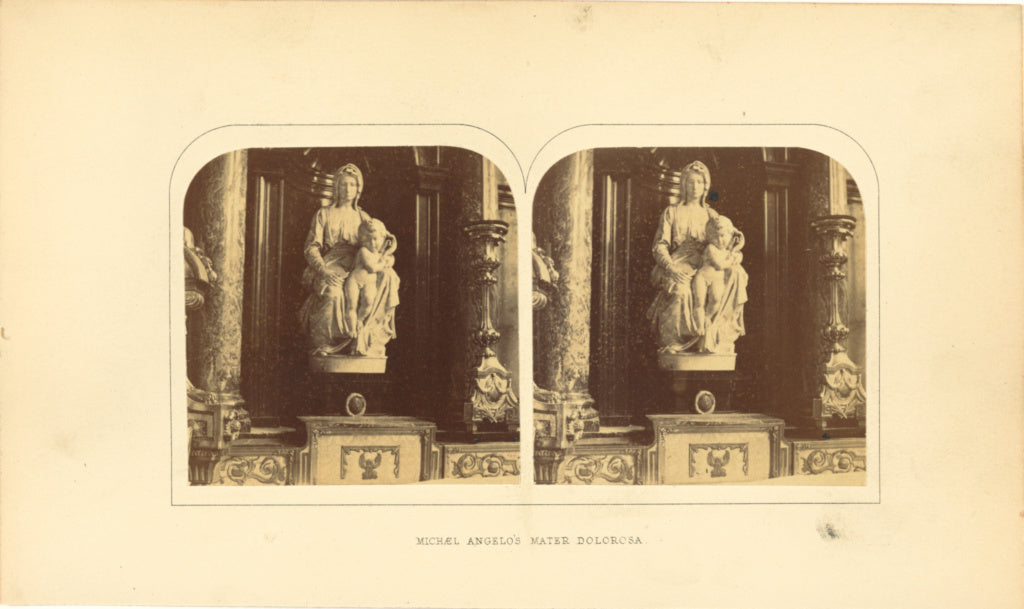 Unknown maker:Michael Angelo's Mater Dolorosa, Poster Print Wall Art