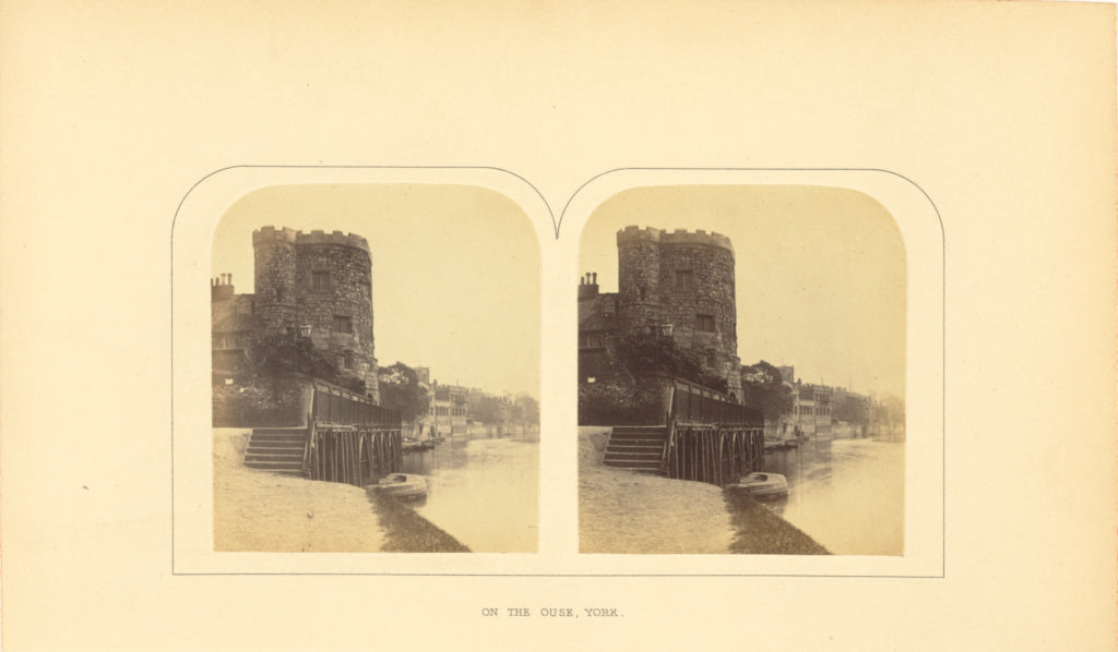 Unknown maker:On the Ouse, York, Poster Print Wall Art