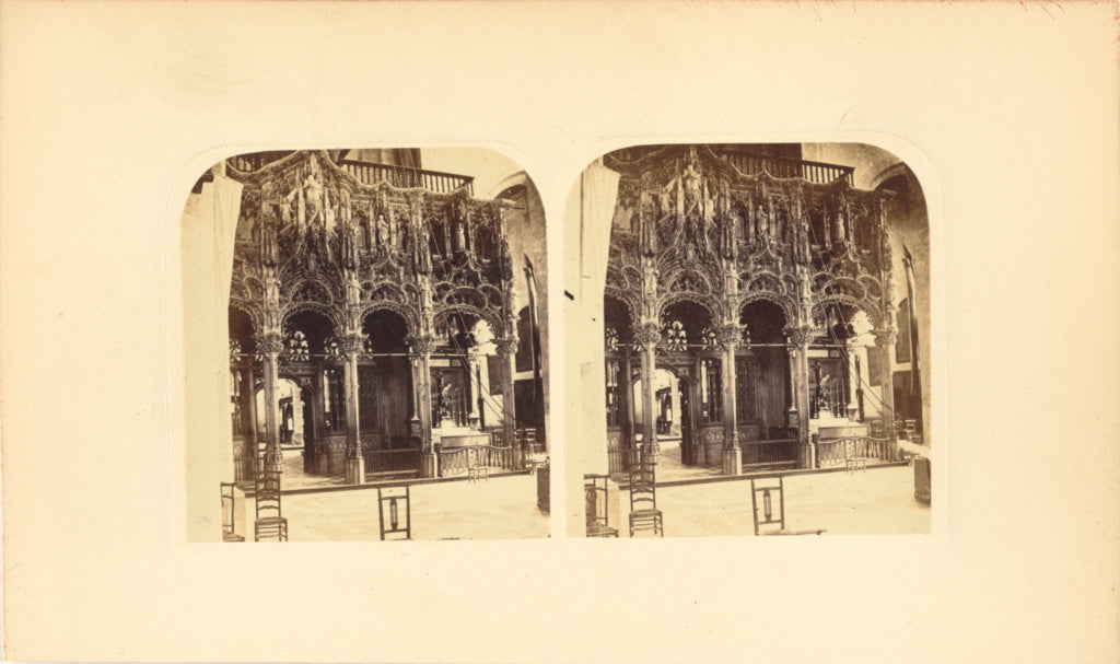 Unknown maker:Rood screen, at Dixmude, Poster Print Wall Art