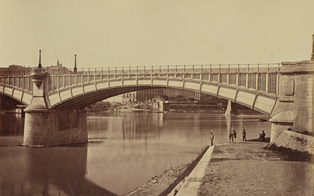 edouard Baldus:Lyon. Viaduc du Rhône, Poster Print Wall Art
