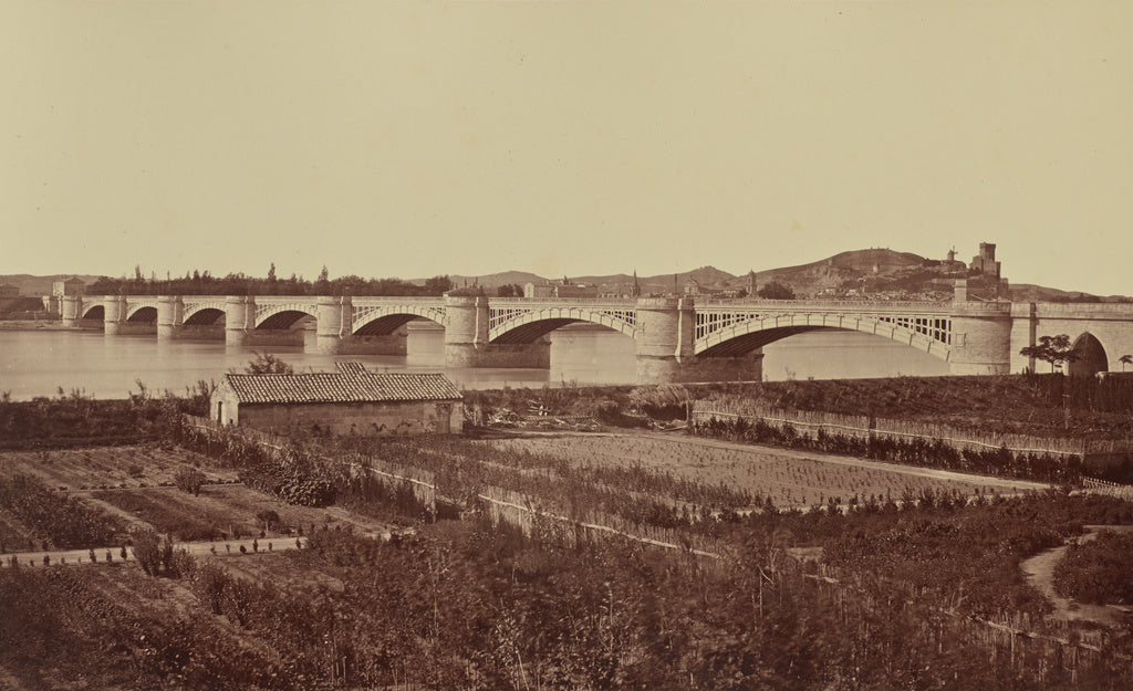 edouard Baldus:Tarascon. Viaduc, Poster Print Wall Art