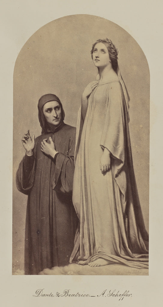 Caldesi & MontecchiAttributed to:Dante & Beatrice- A. Scheff, Poster Print Wall Art