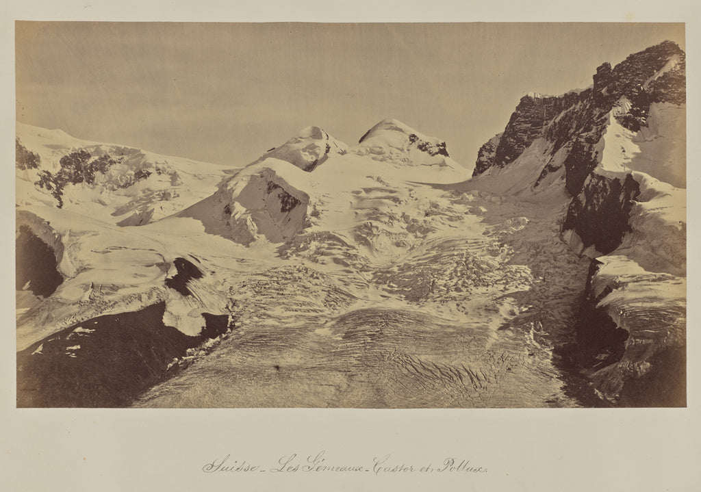 Bisson Frères:Suisse - Les Gémeaux - Castor et Pollux, Poster Print Wall Art
