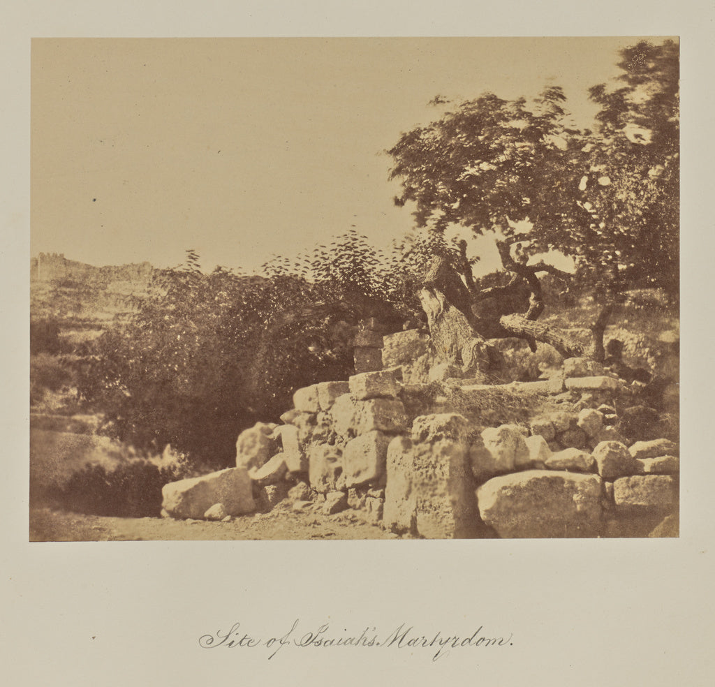 Reverend George Wilson Bridges:Site of Isaiah's. Martyrdom., Poster Print Wall Art