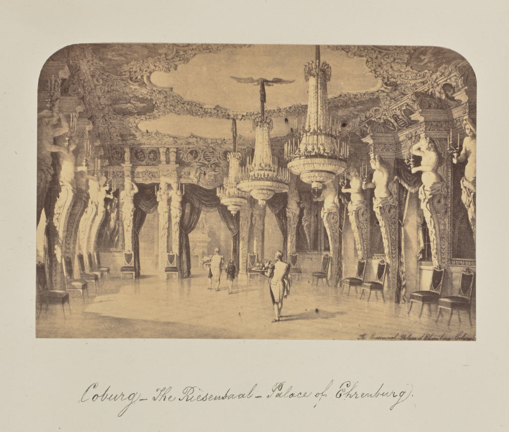Unknown:Coburg - The Riesensaal - Palace of Ehrenburg., Poster Print Wall Art