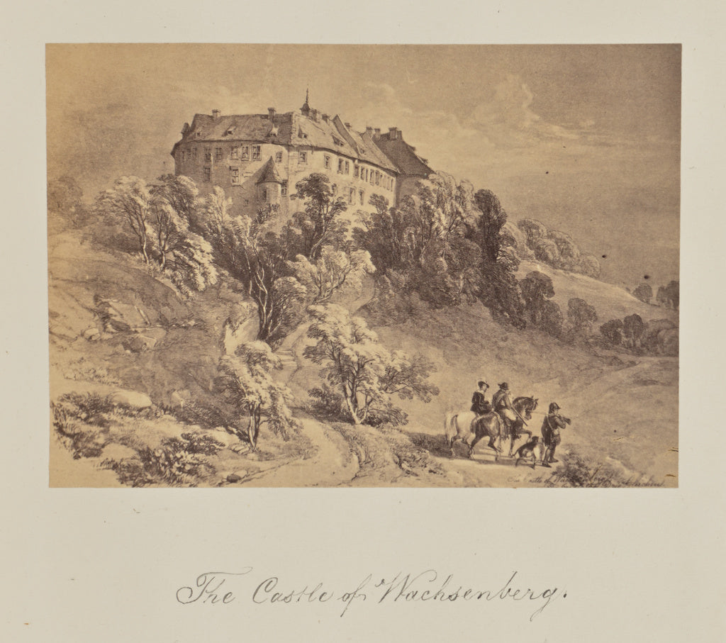 Unknown:The Castle of Wachsenberg., Poster Print Wall Art