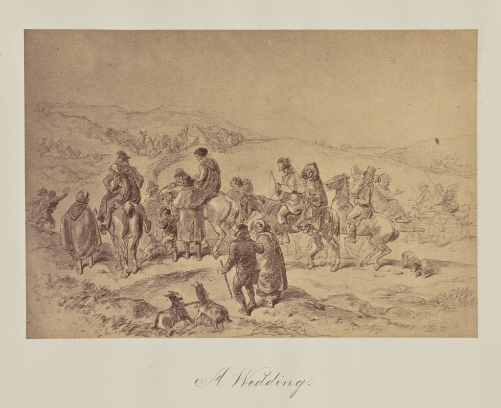 Unknown Artist:A Wedding., Poster Print Wall Art
