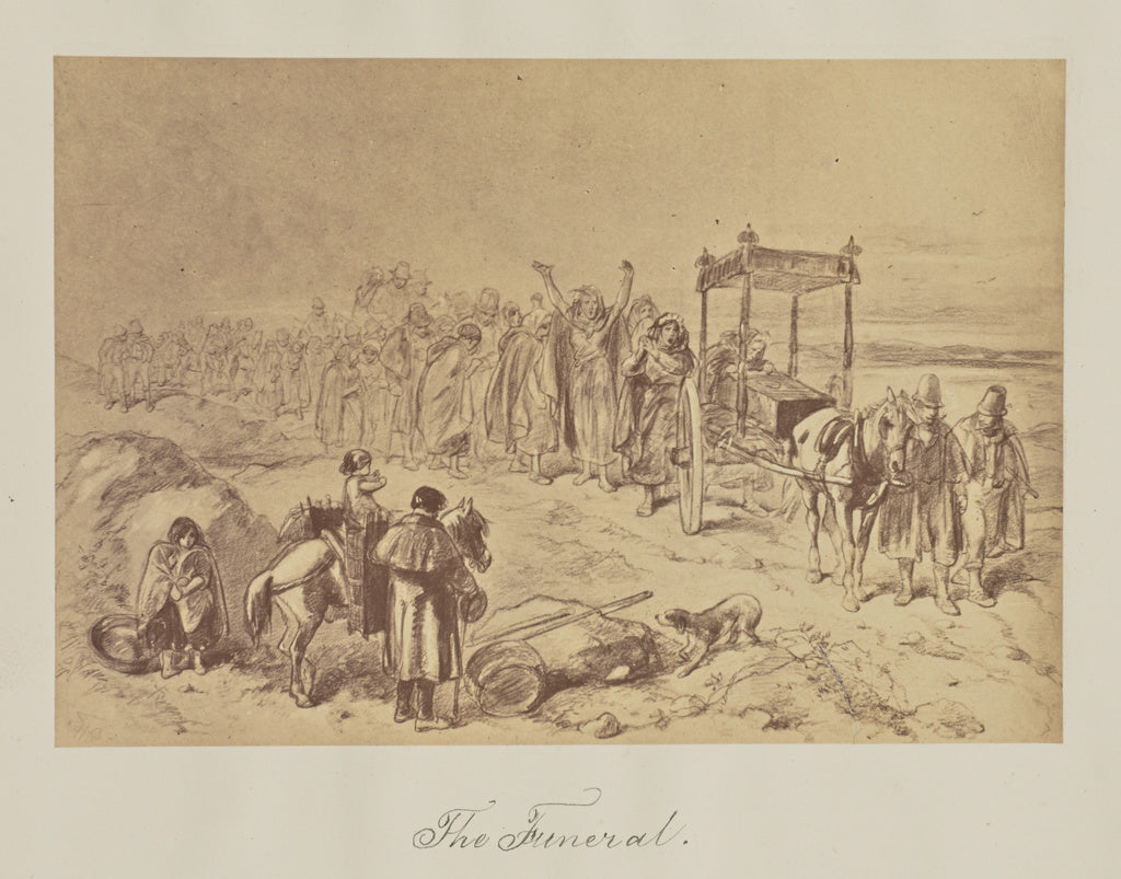 Unknown:The Funeral., Poster Print Wall Art