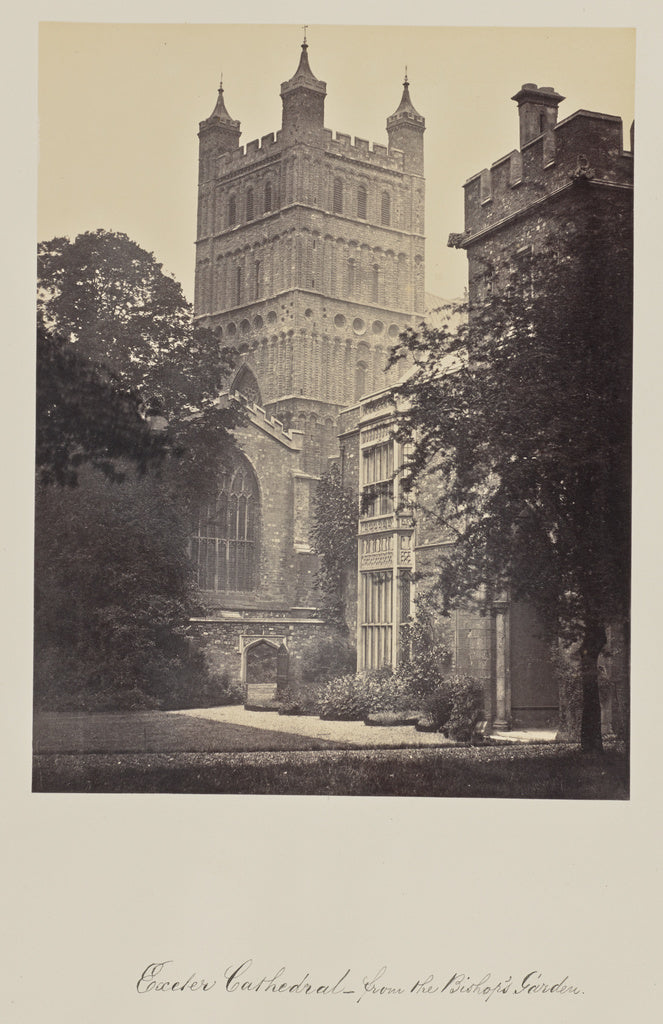 Francis BedfordAttributed to:Exeter Cathedral - from the Bis, Poster Print Wall Art