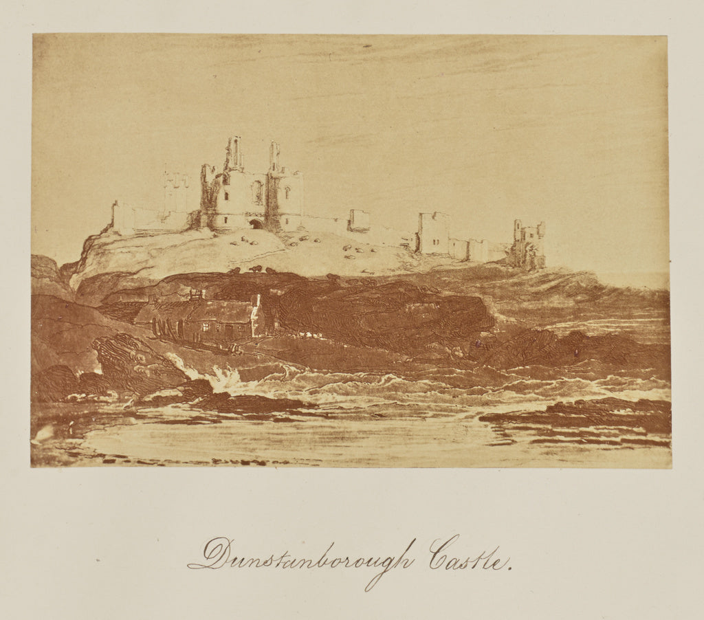 Caroline Bertolacci:Dunstanborough Castle., Poster Print Wall Art
