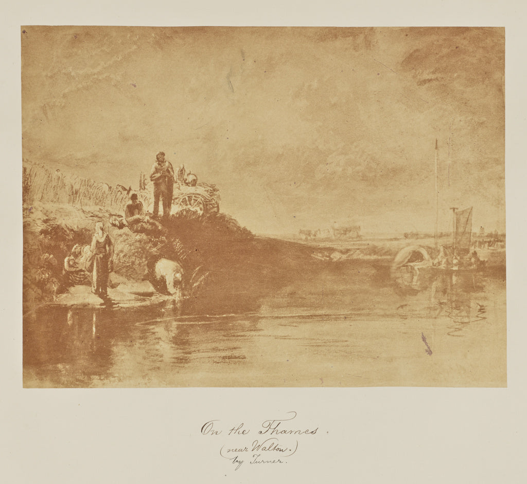 Caroline Bertolacci:On the Thames. (near Walton.) by Turner, Poster Print Wall Art