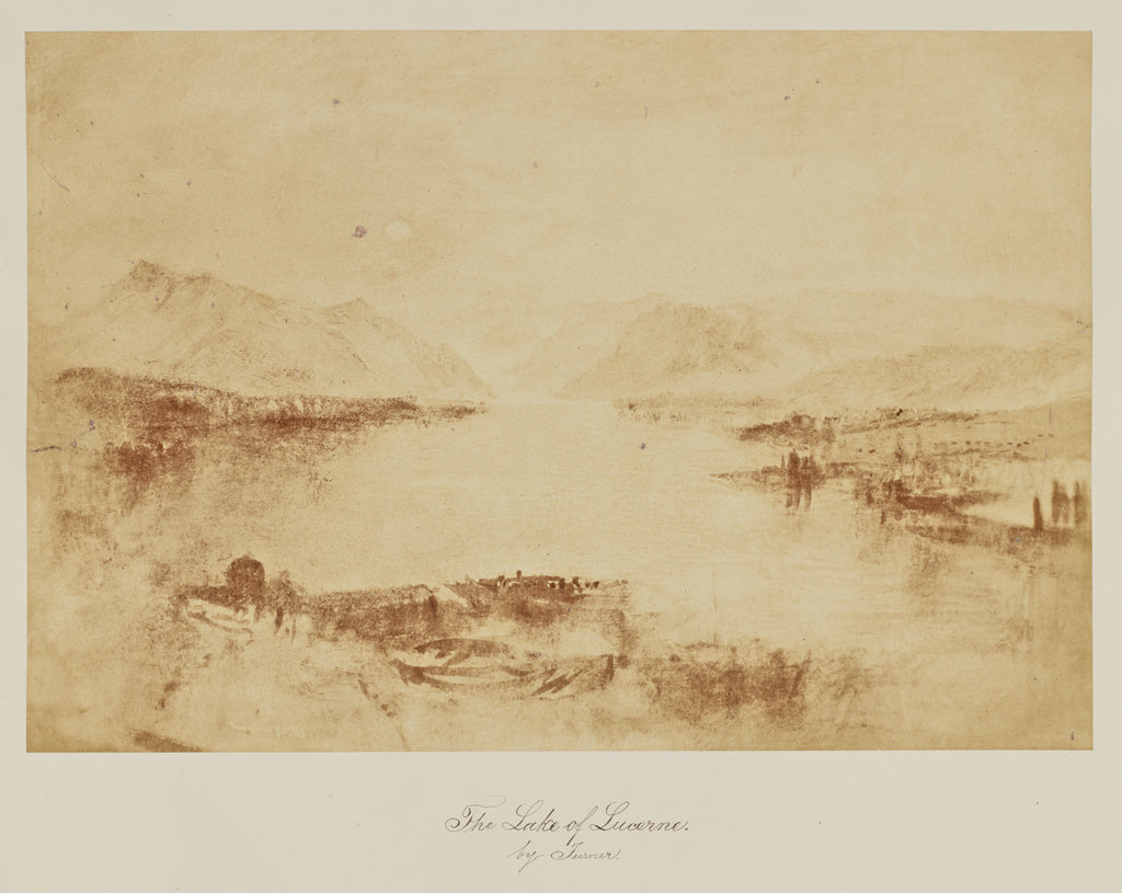 Caroline Bertolacci:The Lake of Lucerne. by Turner., Poster Print Wall Art