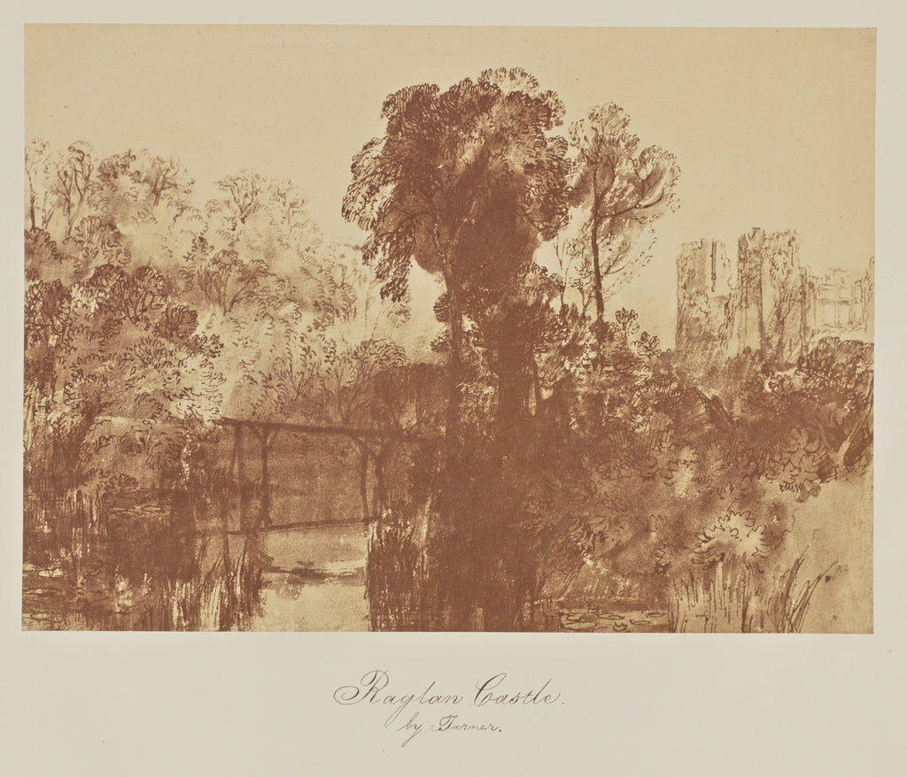 Caroline Bertolacci:Raglan Castle. by Turner., Poster Print Wall Art