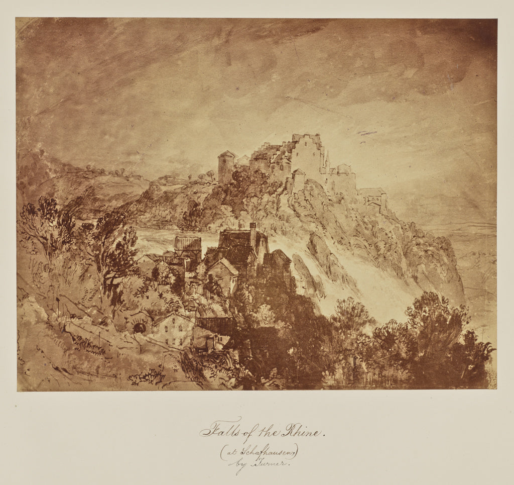 Caroline Bertolacci:Falls of the Rhine. (at Schafhausen.) by, Poster Print Wall Art