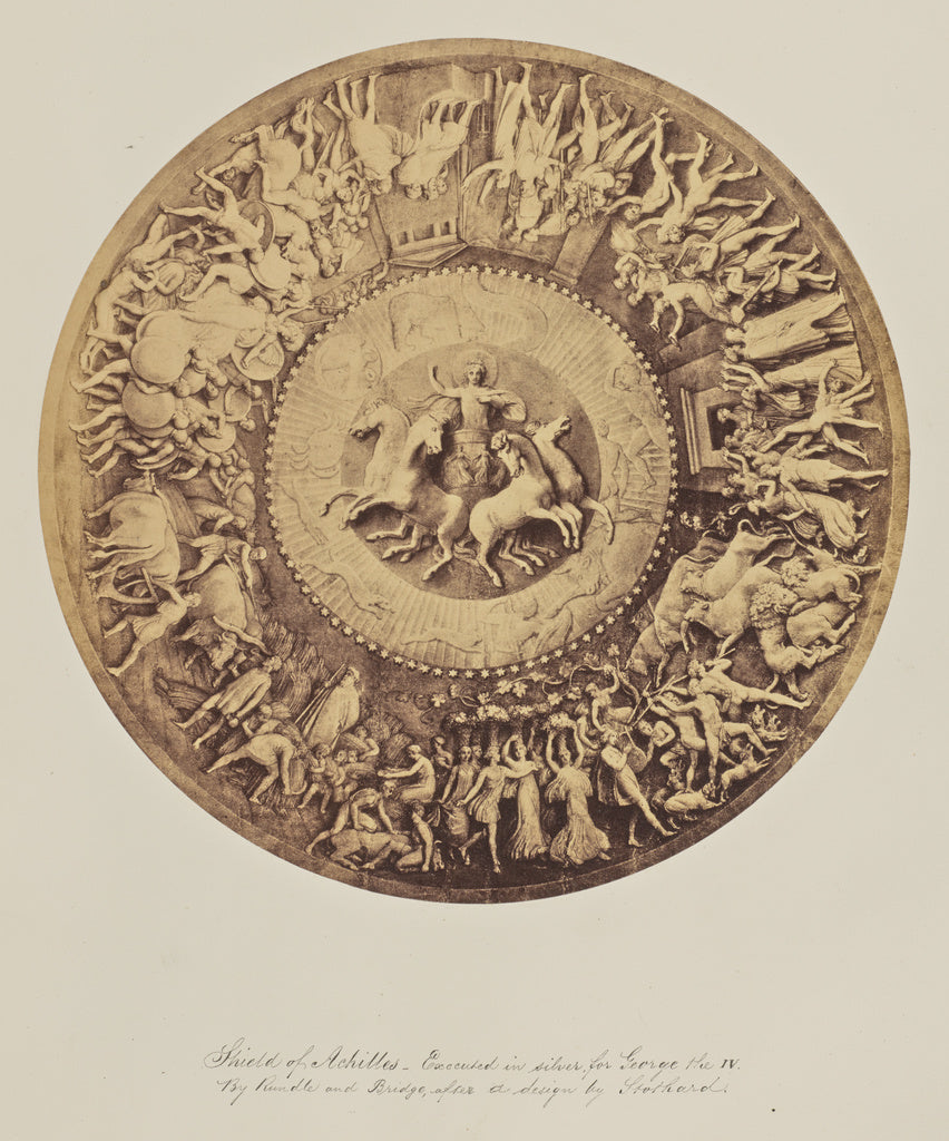 Unknown:Shield of Achilles - Executed in silver, for George , Poster Print Wall Art
