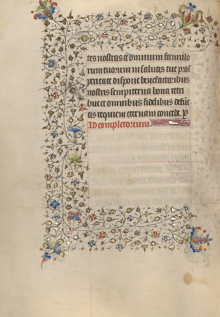 Unknown:Decorated Text Page, Poster Print Wall Art