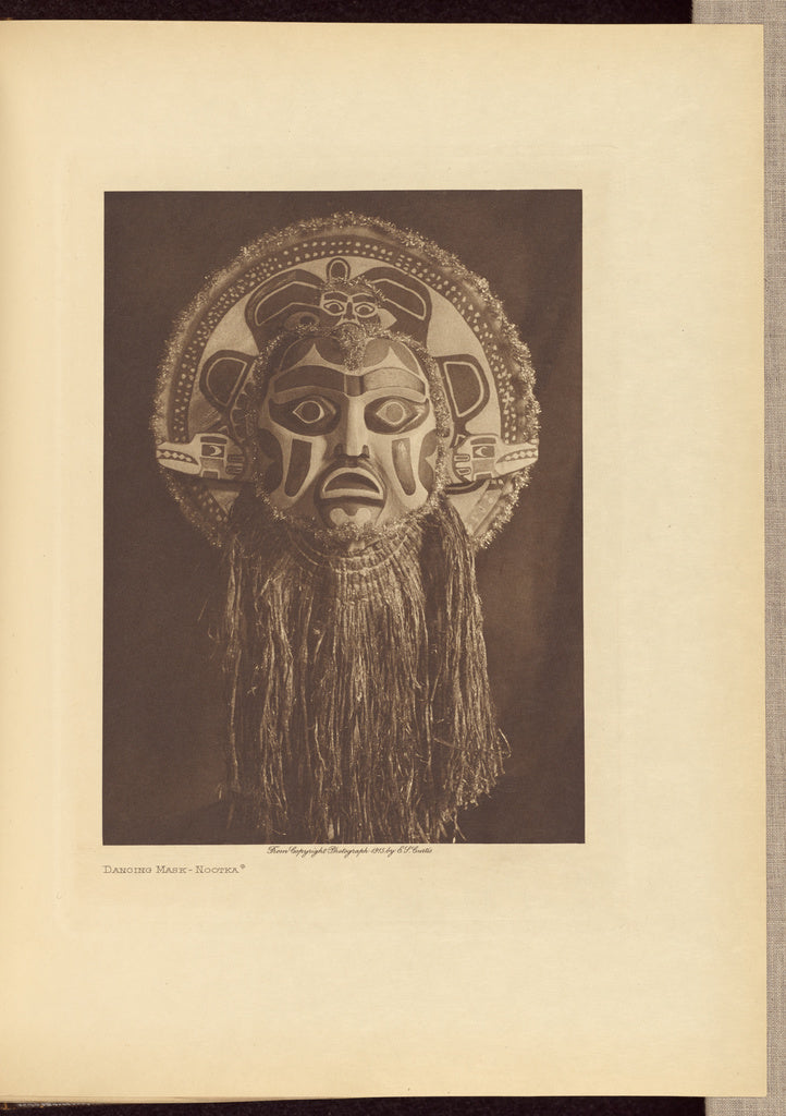 Edward S. Curtis:Dancing Mask - Nootka, Poster Print Wall Art
