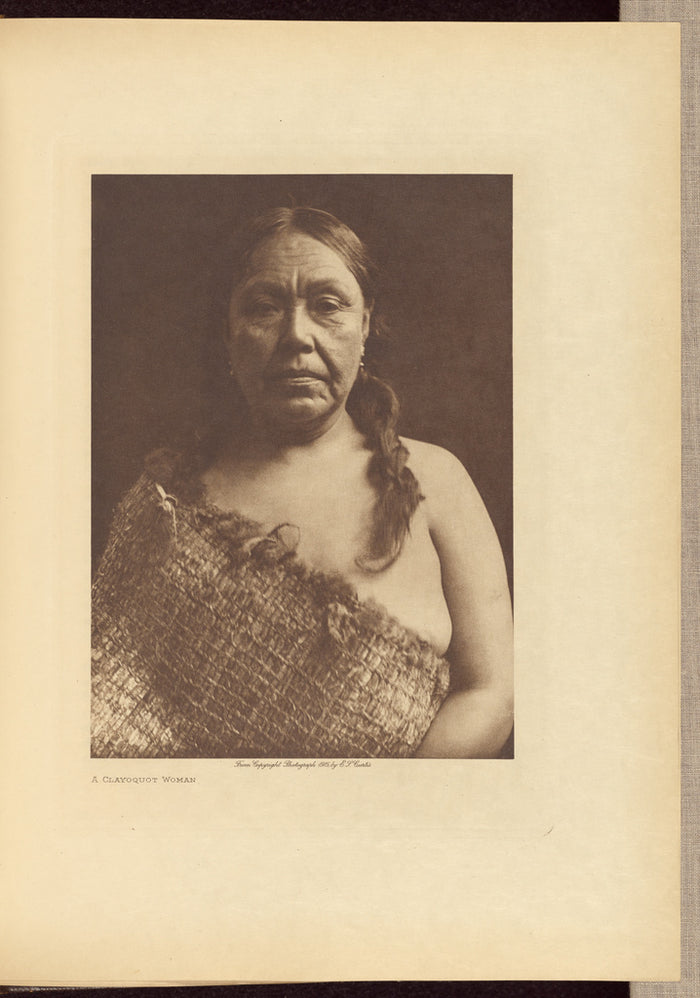Edward S. Curtis:A Clayoquot Woman,16x12