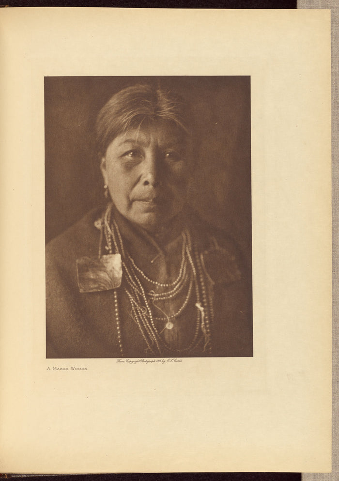 Edward S. Curtis:A Makah Woman,16x12