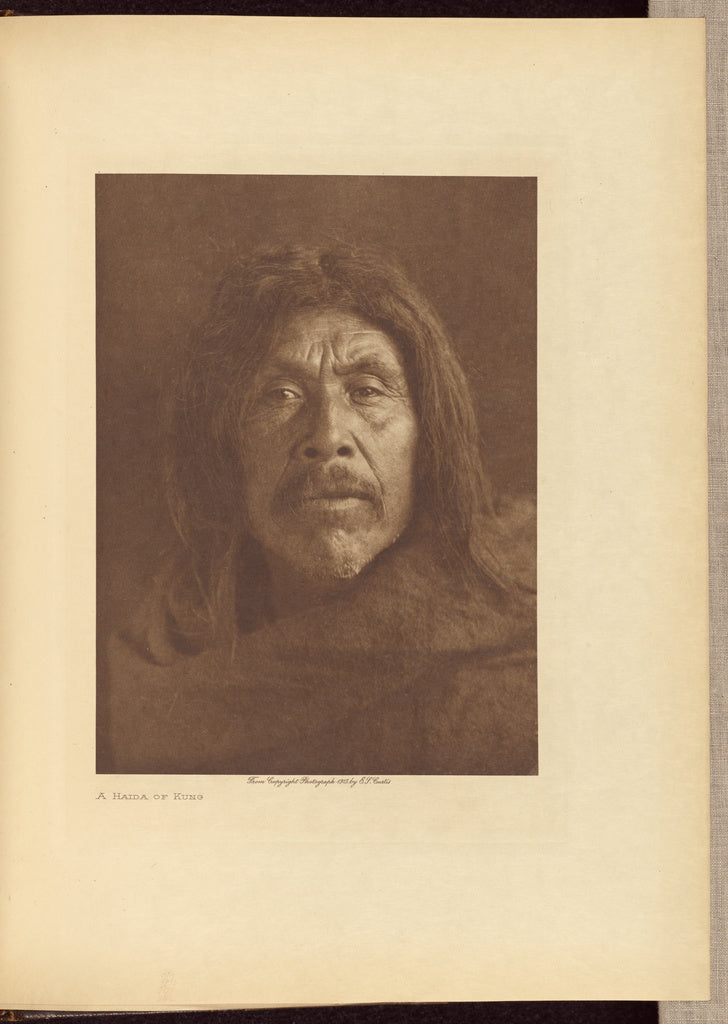 Edward S. Curtis:A Haida of Kung,16x12"(A3)Poster