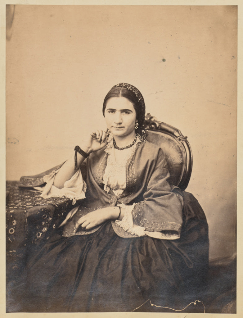 Unknown:[Portrait of a woman], Poster Print Wall Art