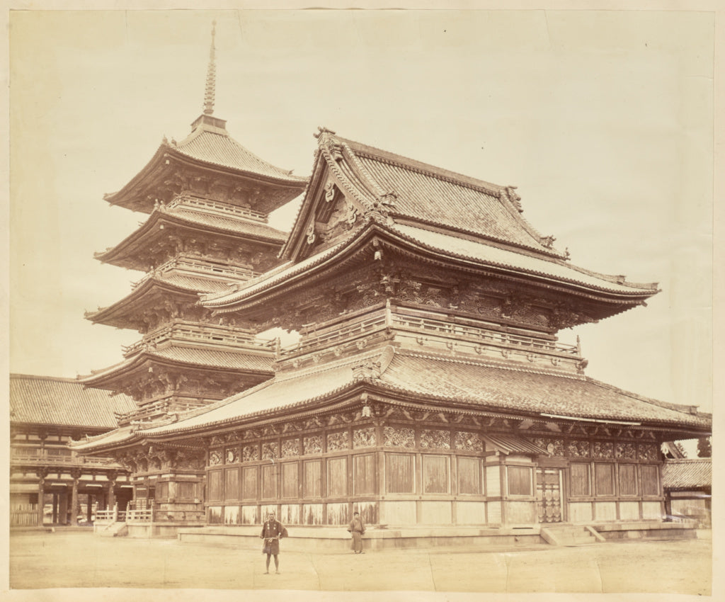 Felice BeatoAttributed to:[Japanese Temples], Poster Print Wall Art
