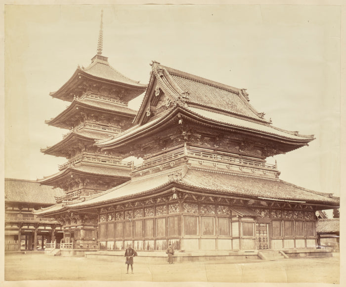 Felice BeatoAttributed to:[Japanese Temples],16x12