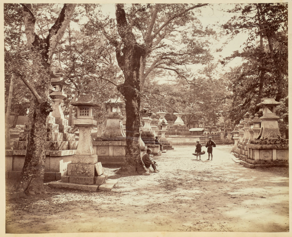 Felice BeatoAttributed to:[Japanese Cemetery], Poster Print Wall Art