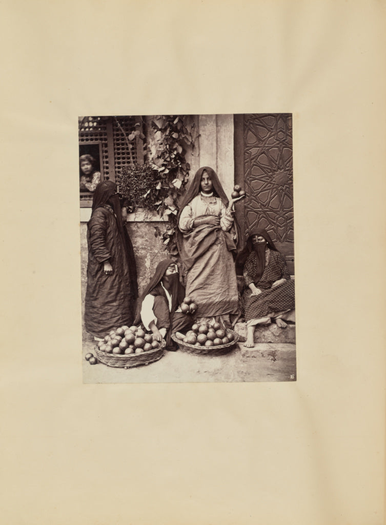 Carlo Naya:[Selling Fruit in Cairo], Poster Print Wall Art