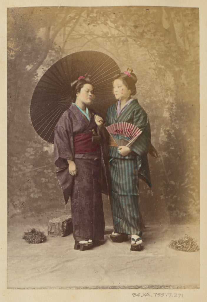 Felice Beato:[Two Japanese Women],16x12"(A3)Poster