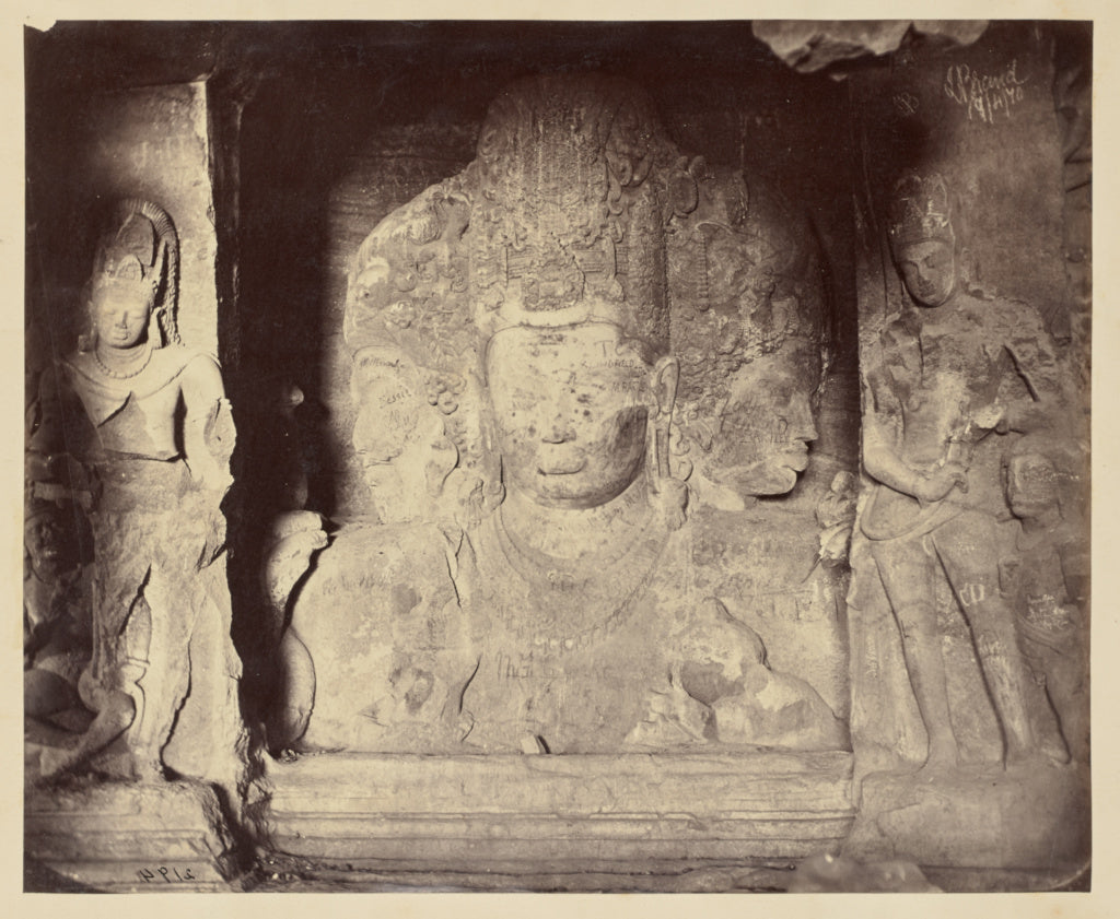 Lala Deen Dayal:[Statues of Hindu Gods], Poster Print Wall Art