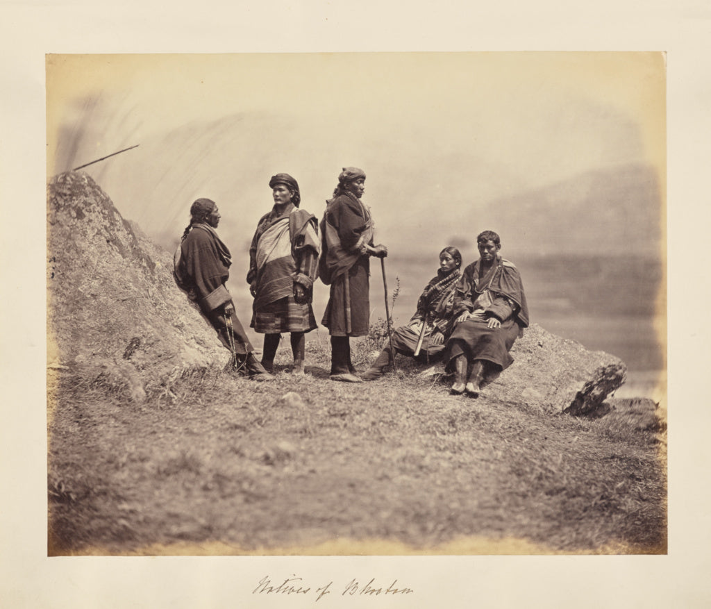 Unknown maker:Natives of Bhootan, Poster Print Wall Art