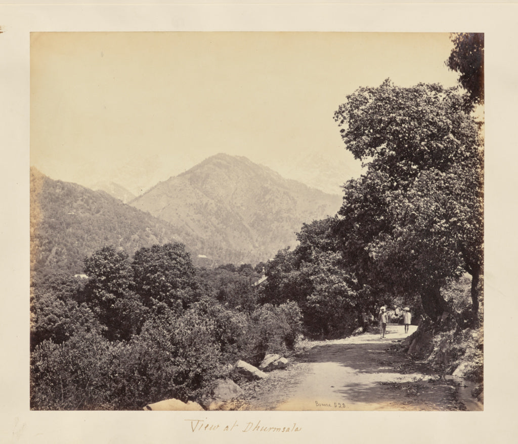 Samuel Bourne:Dhurmsala; From the Barracks, Poster Print Wall Art