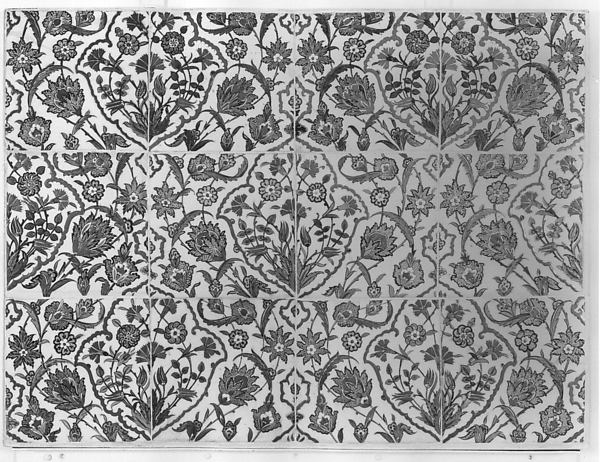 :Tile Panel early 17th century-16x12"(A3) Poster