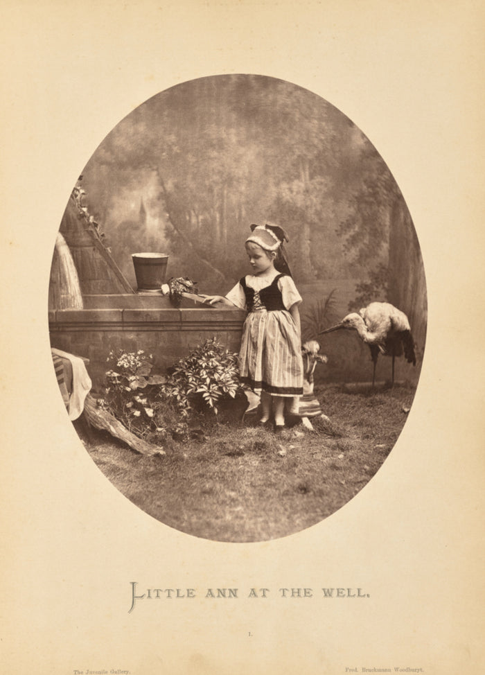 Friedrich Bruckmann:Little Ann at the well,16x12