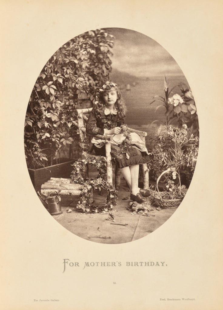 Friedrich Bruckmann:For mother's birthday, Poster Print Wall Art