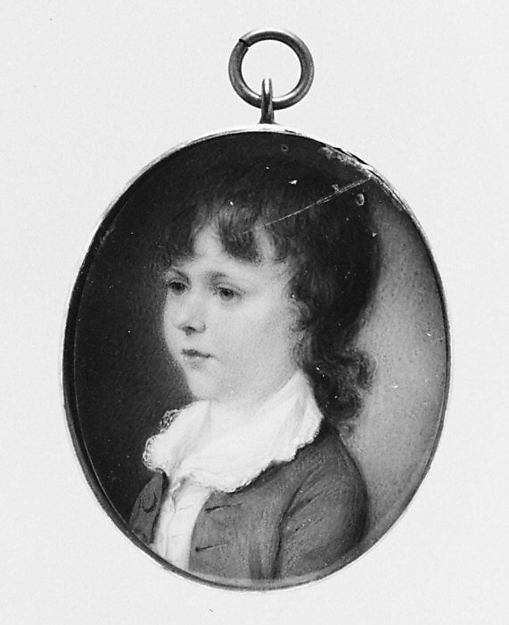 Style of Samuel Shelley:Portrait of a Boy -16x12"(A3) Poster