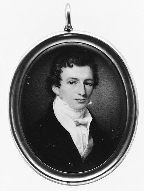 Samuel John Stump:Portrait of a Man c1825-16x12"(A3) Poster