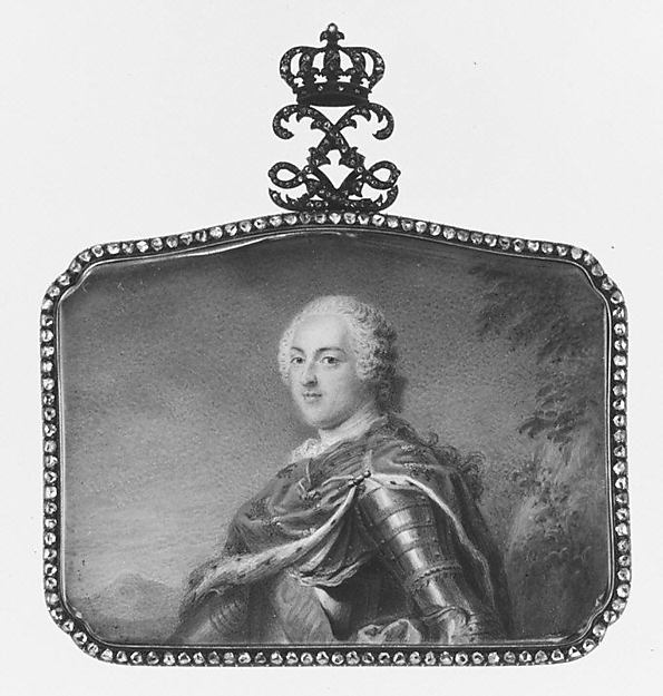 French Painter:Louis XV  King of France -16x12"(A3) Poster