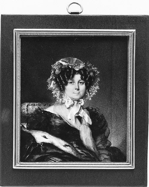 François-Théodore Rochard:Portrait of a Woman 1829-16x12"(A3) Poster