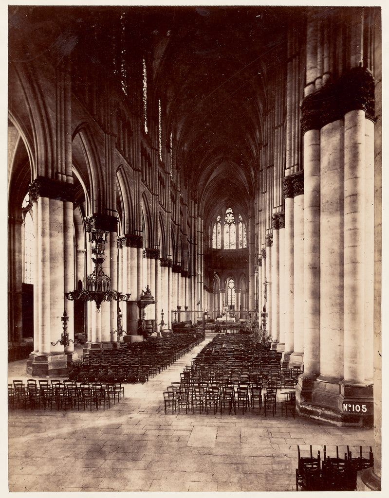 Unknown:[Reims Cathedral], Poster Print Wall Art