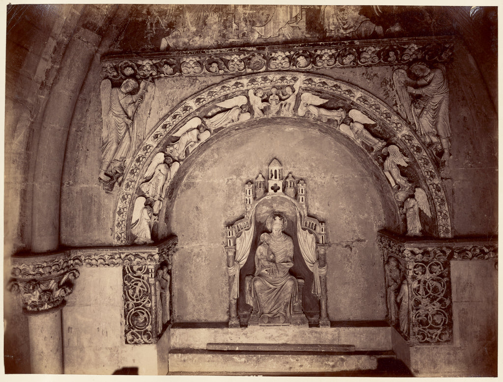 Unknown:[Reims Cathedral. Door on north side], Poster Print Wall Art