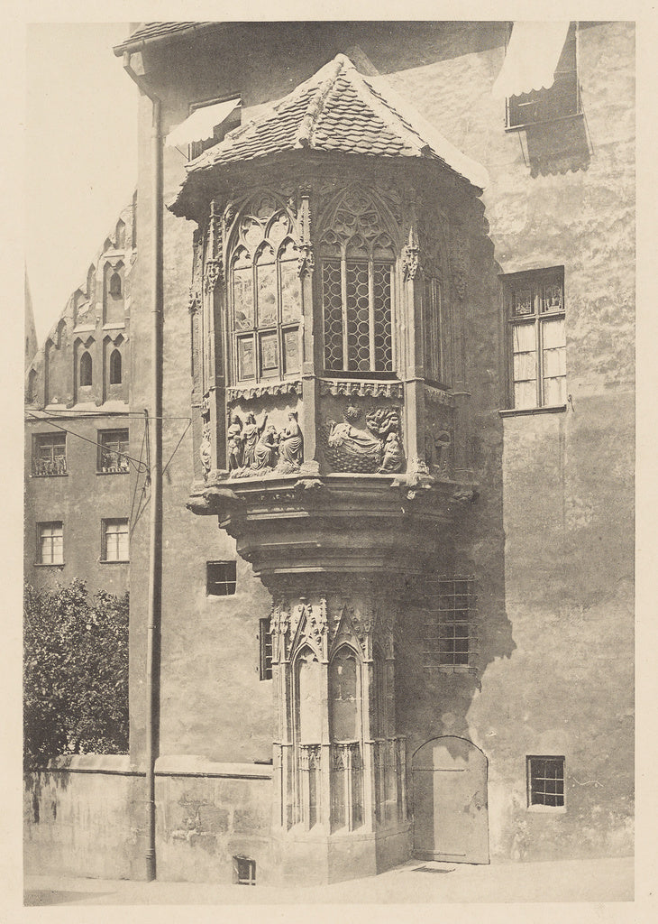 W. Biede:Chorlein am Sebalder Pfarrhofe, Poster Print Wall Art