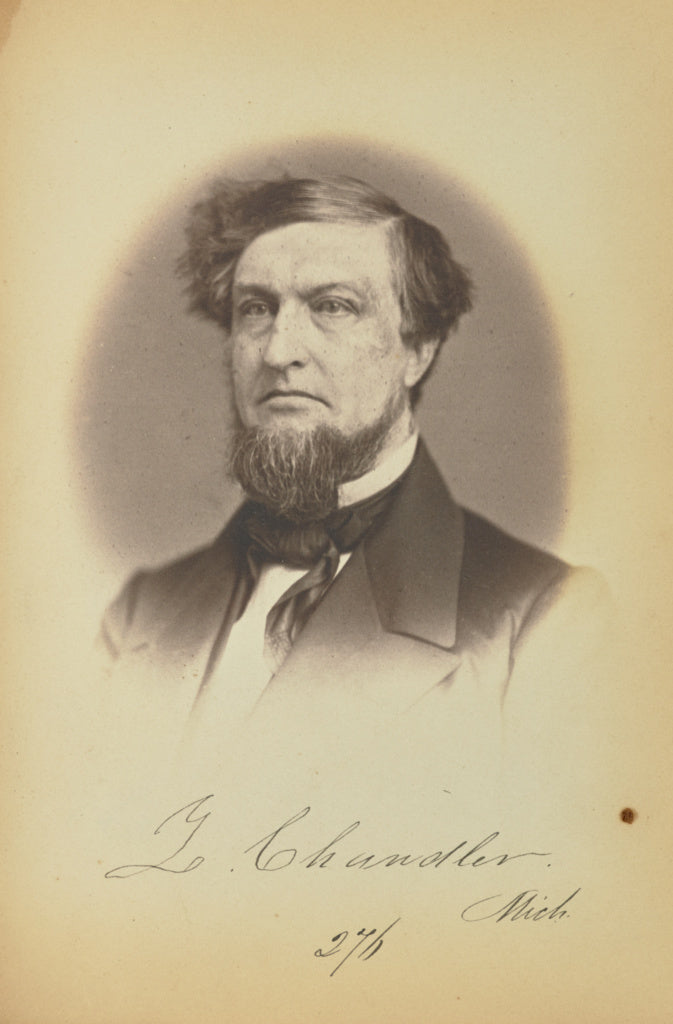James Earle McClees:Zachariah Chandler, Poster Print Wall Art