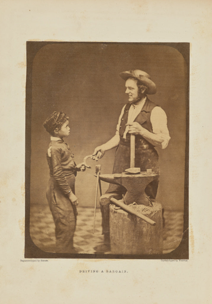 J.A. Whipple:Driving a Bargain, Poster Print Wall Art
