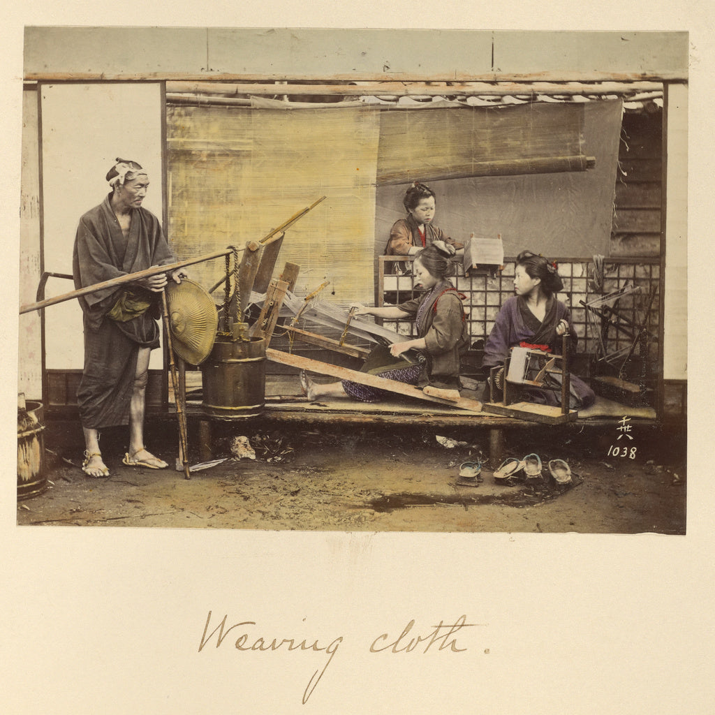 Shinichi Suzuki:Weaving Cloth, Poster Print Wall Art