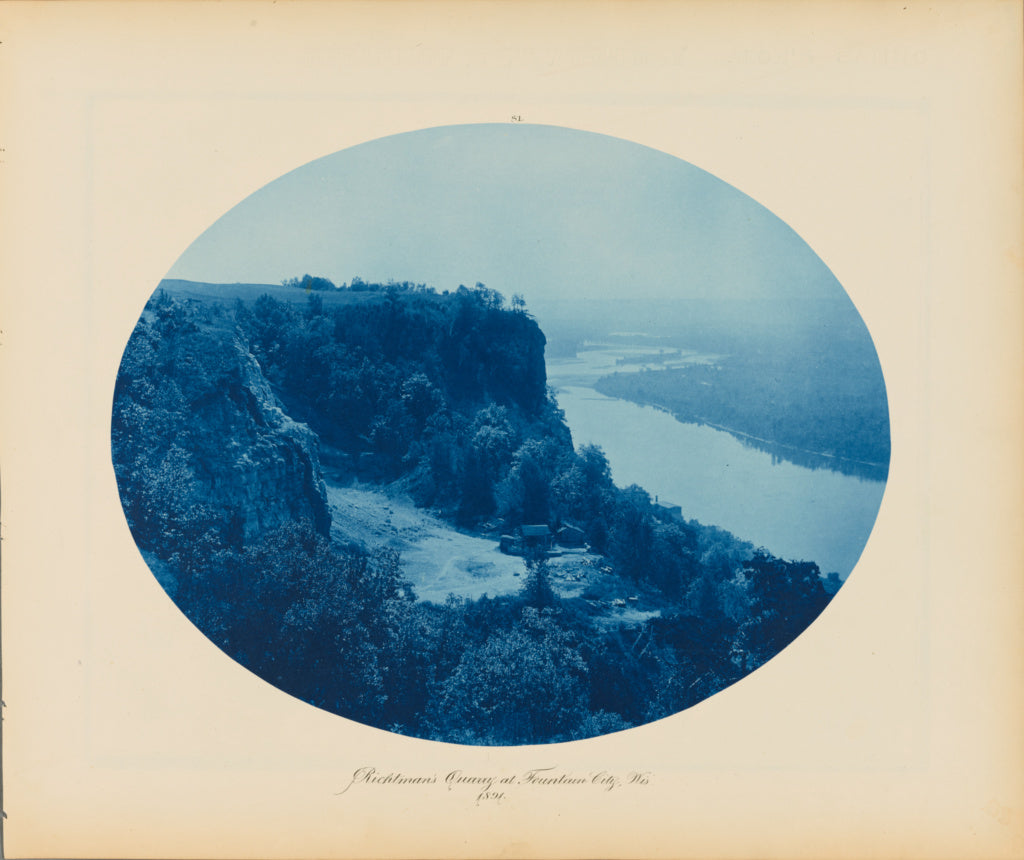 Henry P. Bosse:Richtman's Quarry at Fountain City, Wisconsin, Poster Print Wall Art
