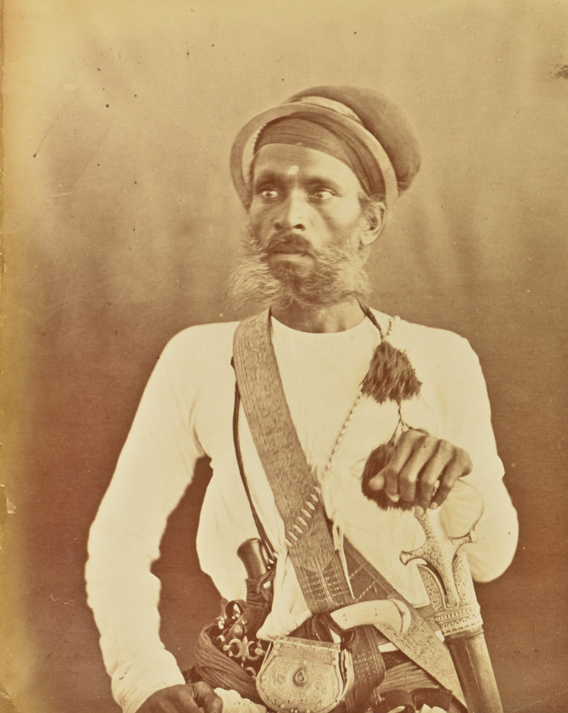 Willoughby Wallace Hooper:[Portrait of a Sikh Warrior], Poster Print Wall Art