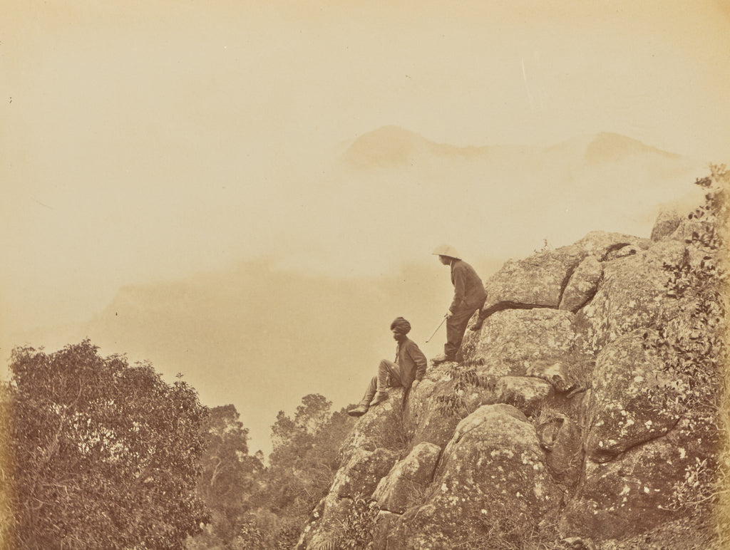 Willoughby Wallace Hooper:[Men Standing on Rock Formations], Poster Print Wall Art