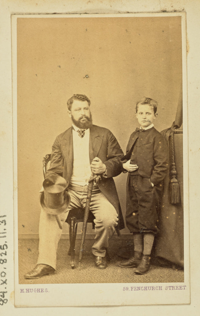 Henry Hughes & Son:[Portrait of a man and young boy], Poster Print Wall Art